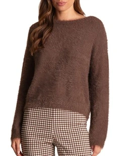 Florin Knit Top in Brown