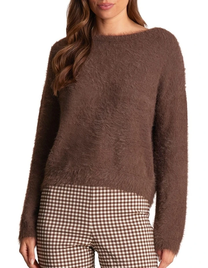 Florin Knit Top in Brown image 1