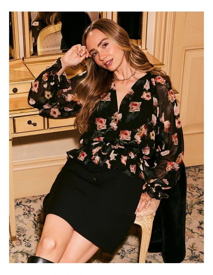Melanie Top in Black image 2