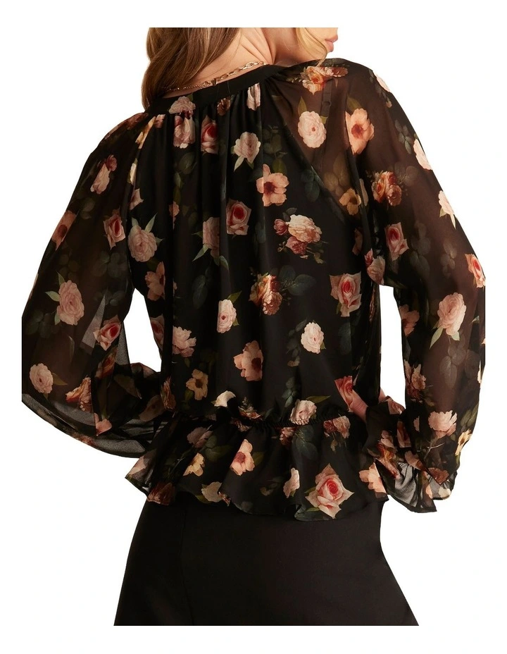 Melanie Top in Black image 2