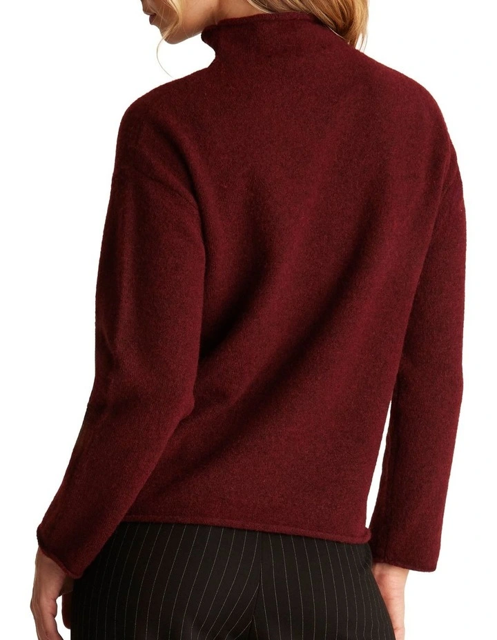 Joy Knit Jumper in Red image 2