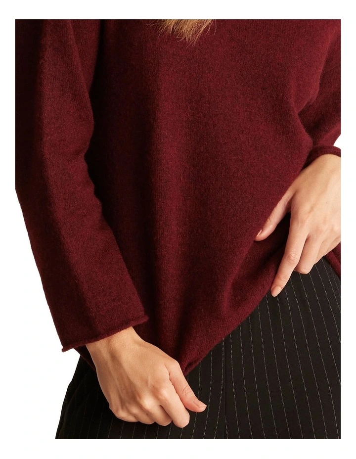 Joy Knit Jumper in Red image 4
