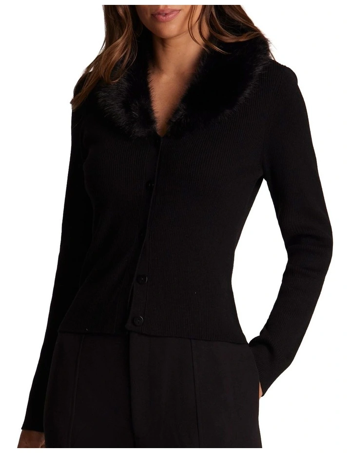 Feya Knit Jumper in Black image 1