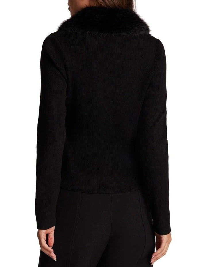Feya Knit Jumper in Black image 2