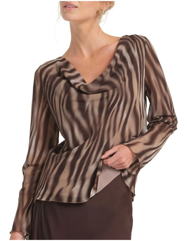 Roxie Top in Brown image 1
