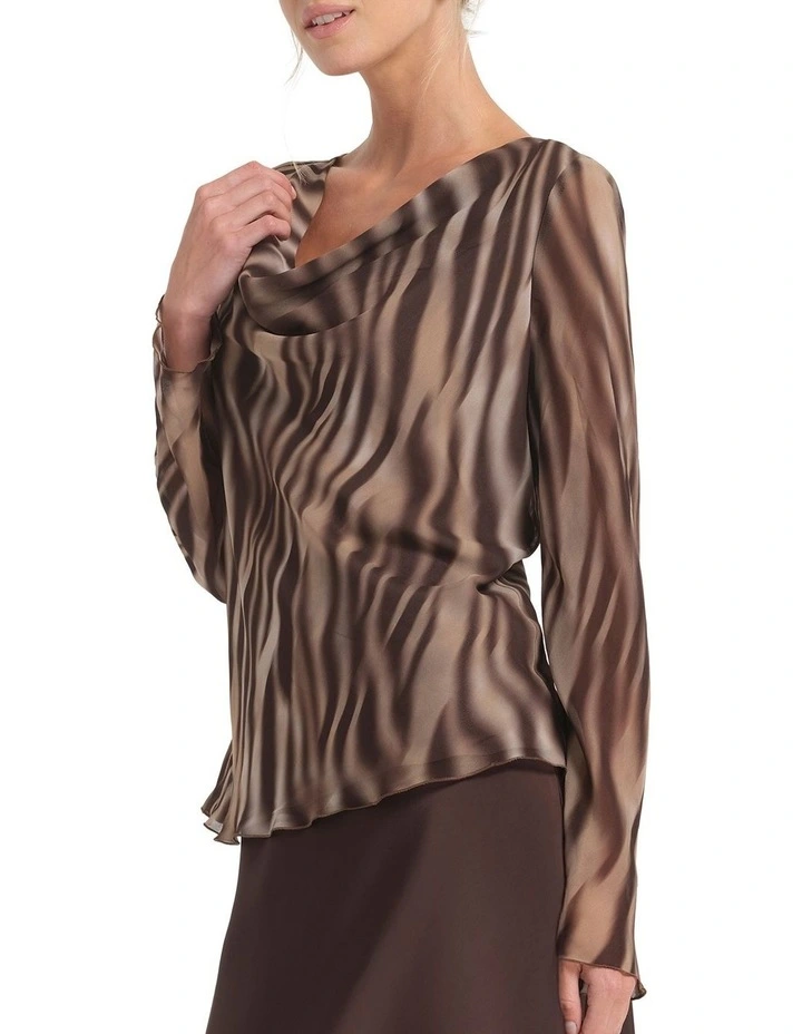 Roxie Top in Brown image 3