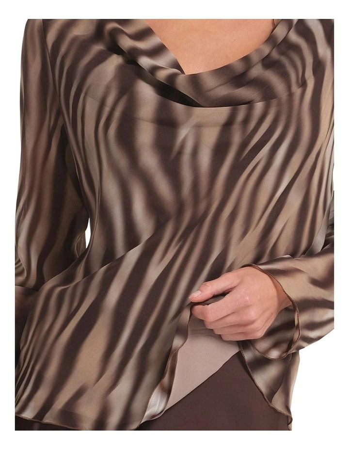 Roxie Top in Brown image 4