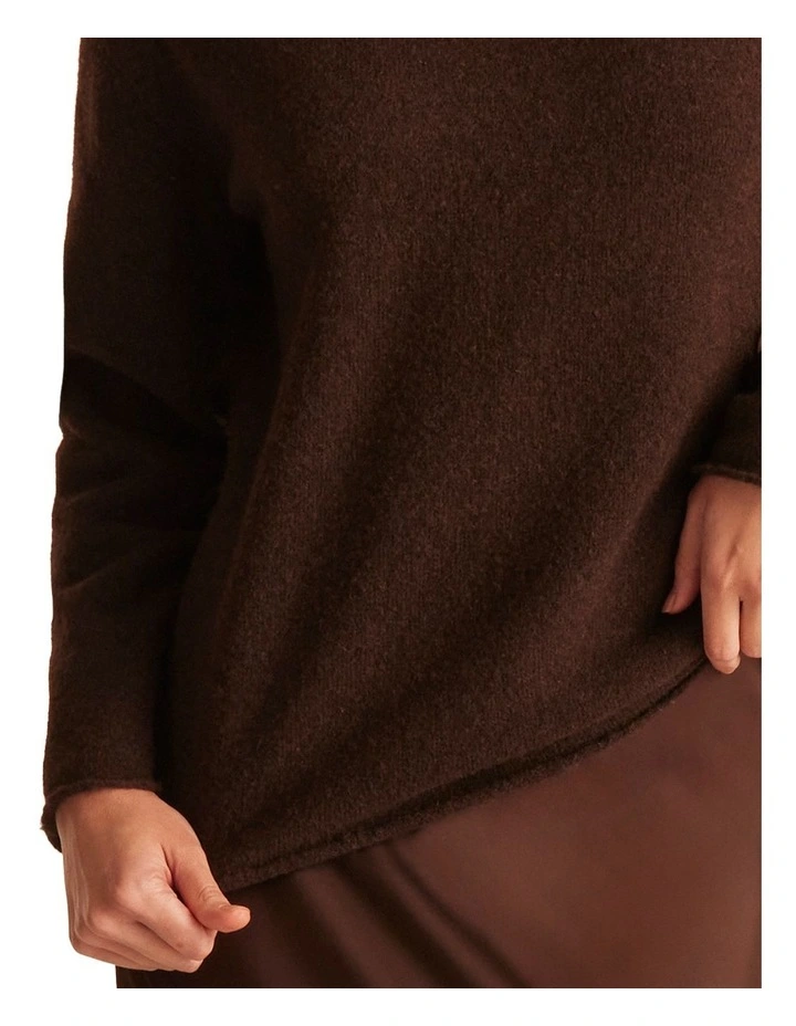 Joy Knit Jumper in Brown image 4