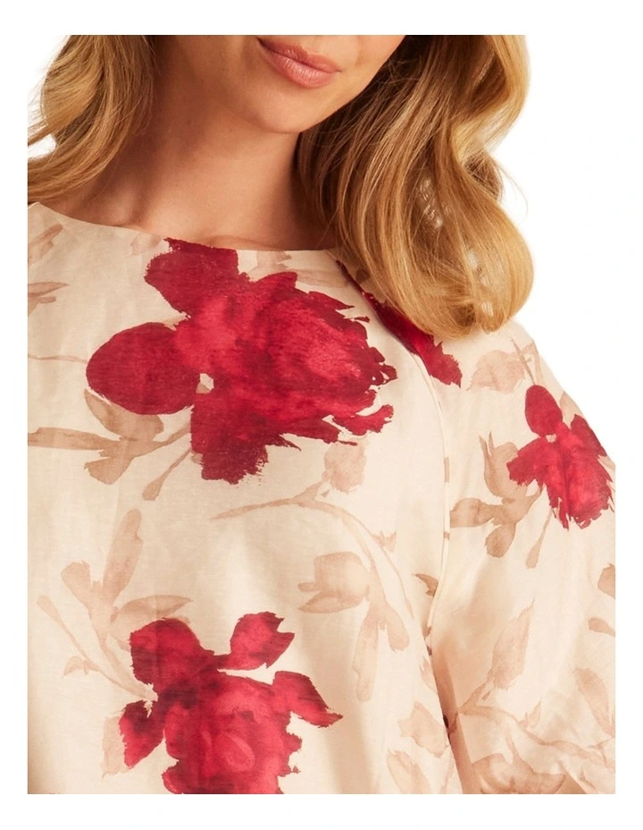 Sundara Top in Floral image 4