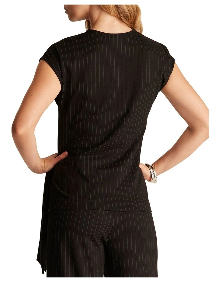 Nina Top in Black Stripe image 3