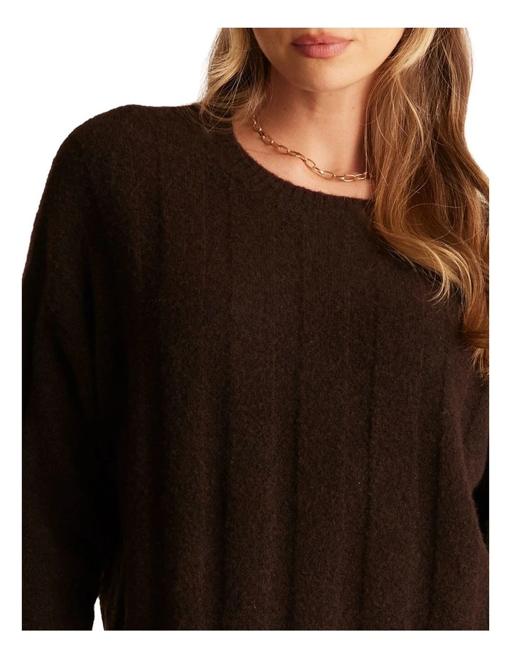 Mirabelle Knit Top in Brown image 4