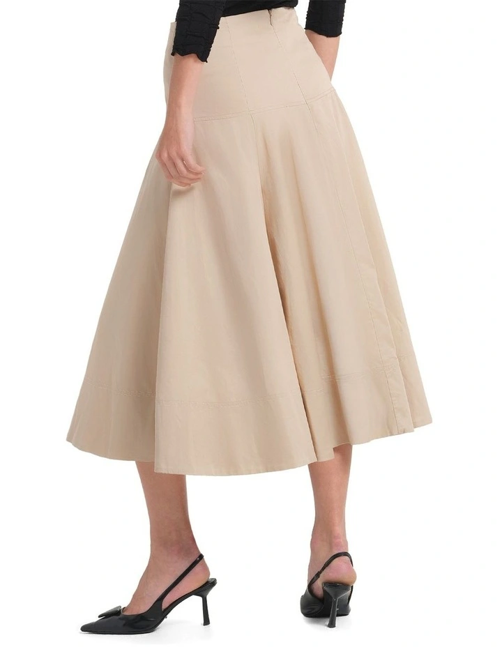 Obscura Skirt in Beige image 2