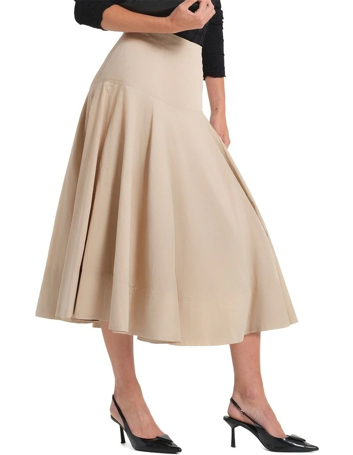 Obscura Skirt in Beige image 3