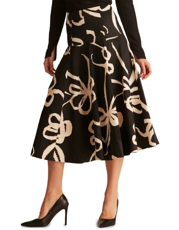 Noira Skirt in Black/White image 2