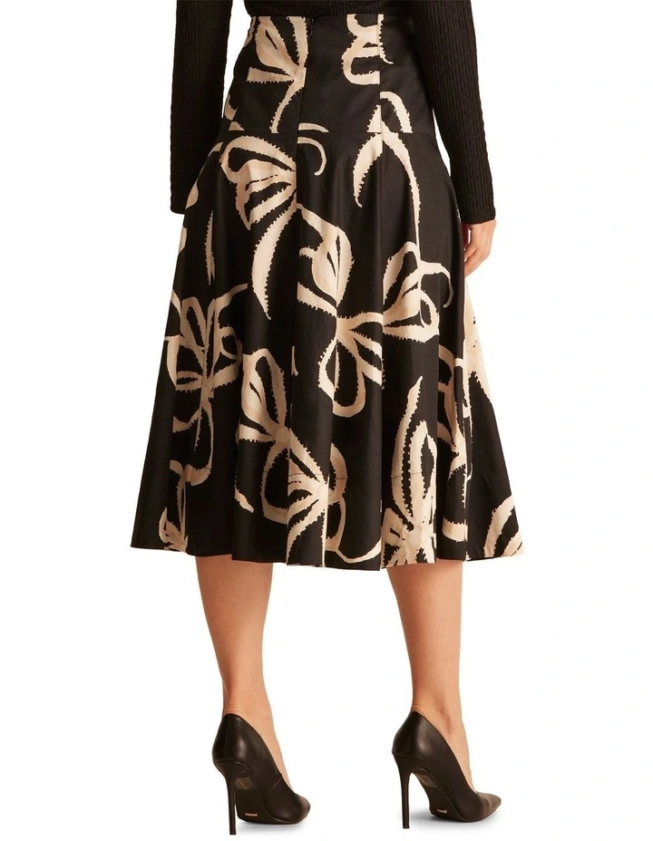 Noira Skirt in Black/White image 3