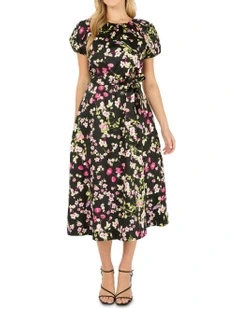 Printemps Dress in Black/Primavera
