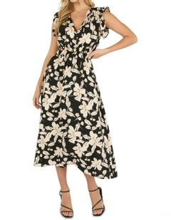 Petunia Dress in Black/White