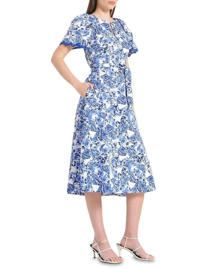 Flavienne Dress in Blue image 3
