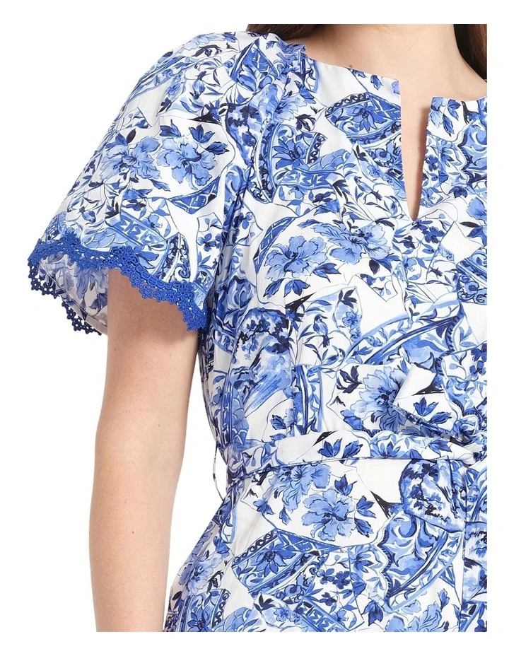 Flavienne Dress in Blue image 4