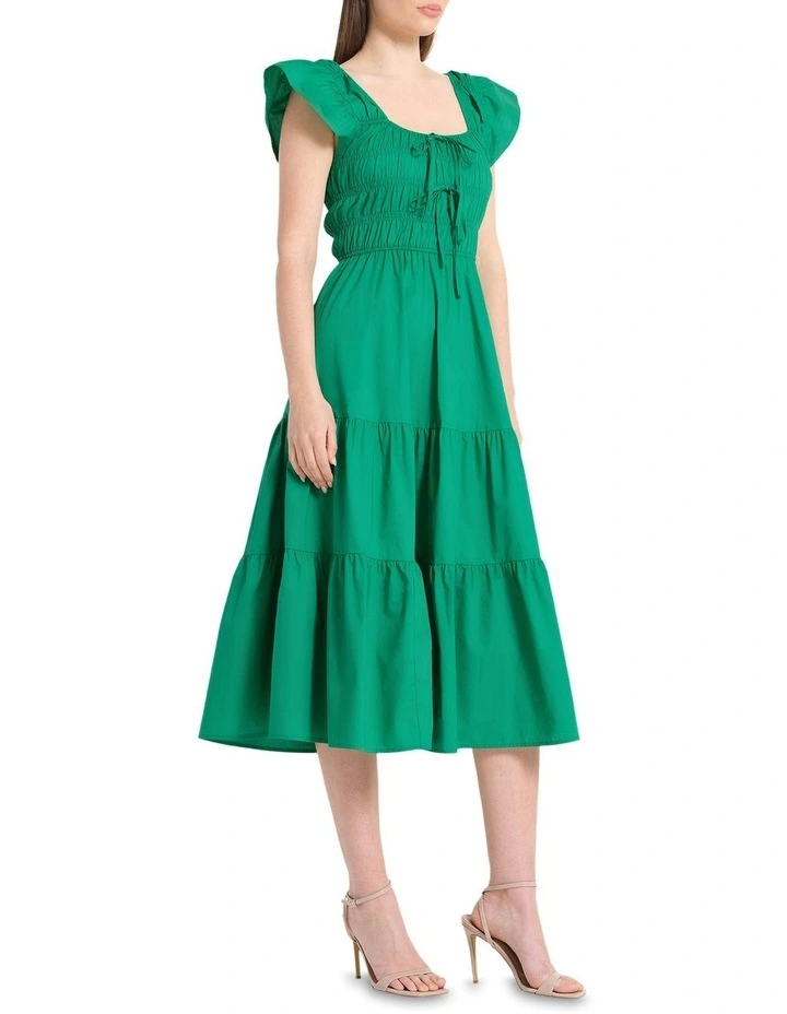 Alana Dress in Green image 3