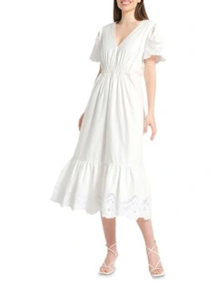 Pimelle Dress in White
