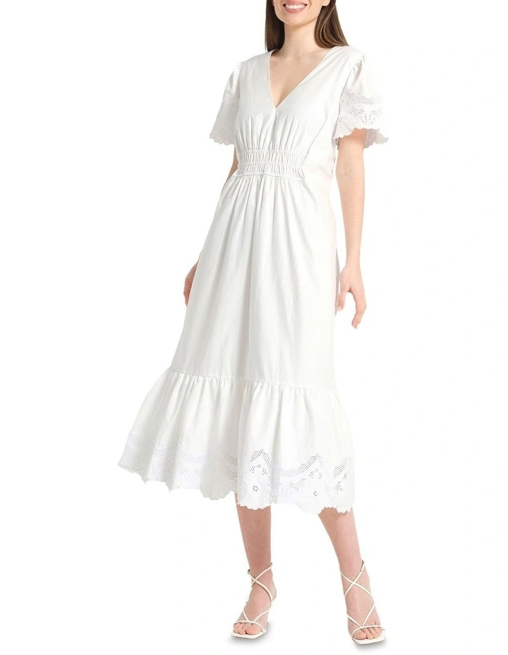 Pimelle Dress in White image 1