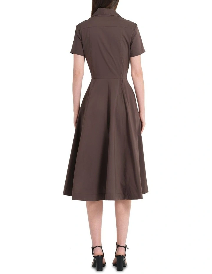 Janine Midi Dress in Brown image 2