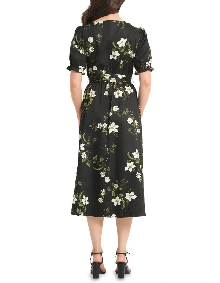 Floretta Dress in Black image 2