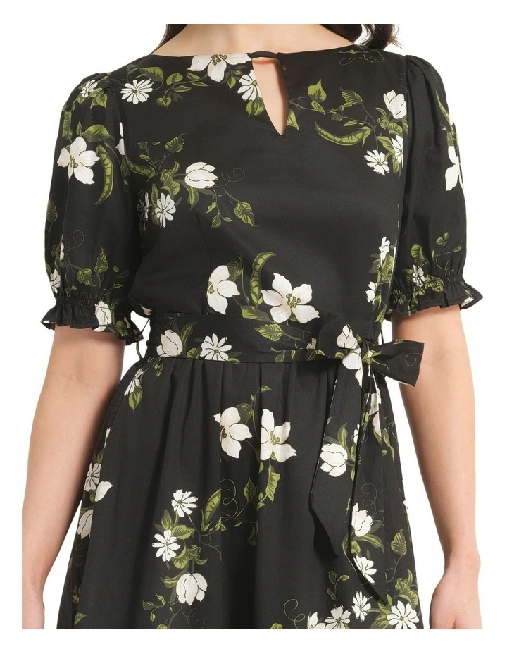 Floretta Dress in Black image 4