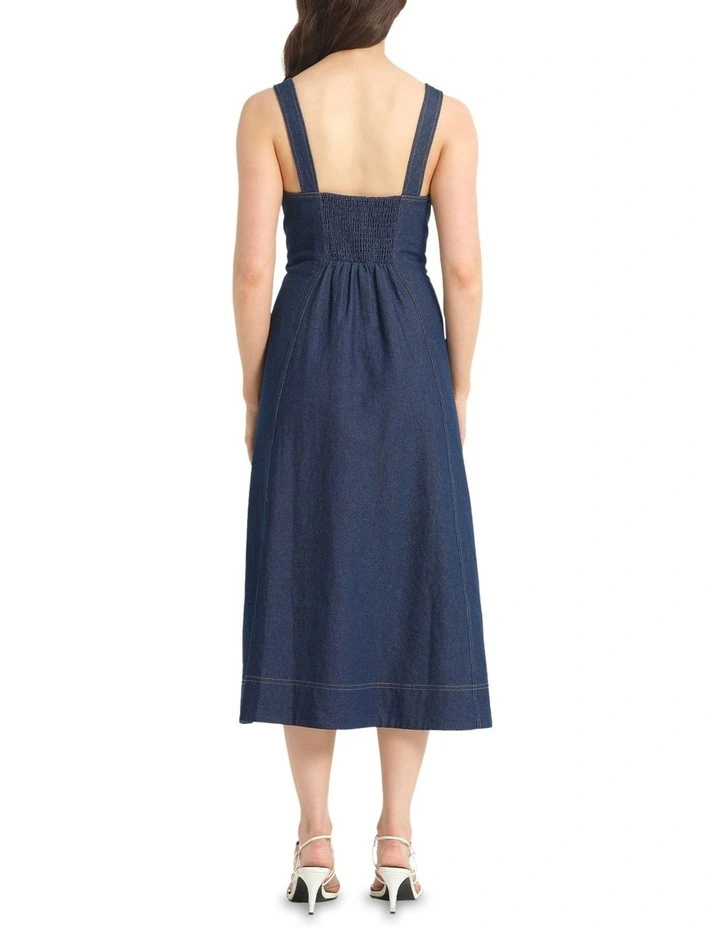 Camila Dress in Denim image 2
