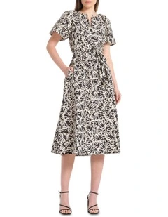 Noirette Dress in Black/Creme