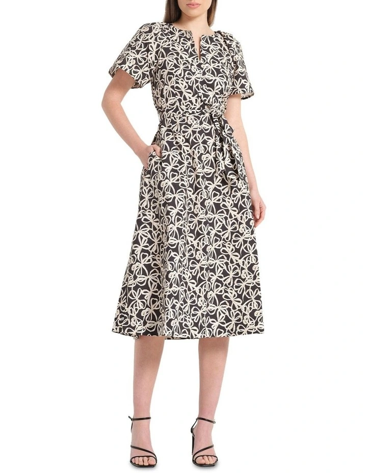 Noirette Dress in Black/Creme image 1