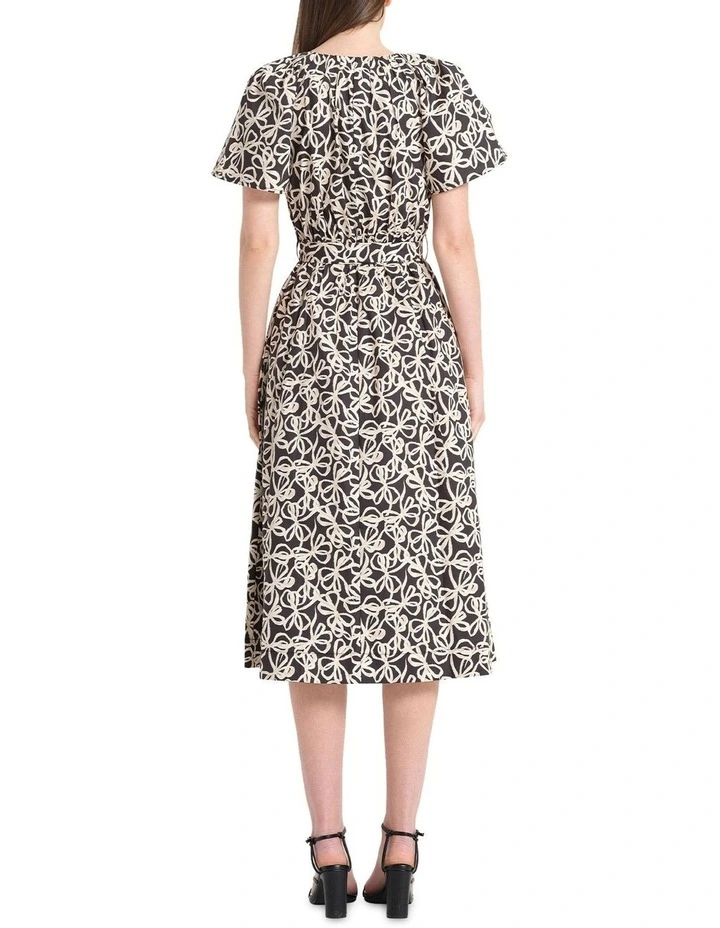 Noirette Dress in Black/Creme image 3