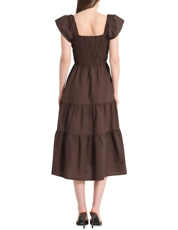 Alana Dress in Brown image 3