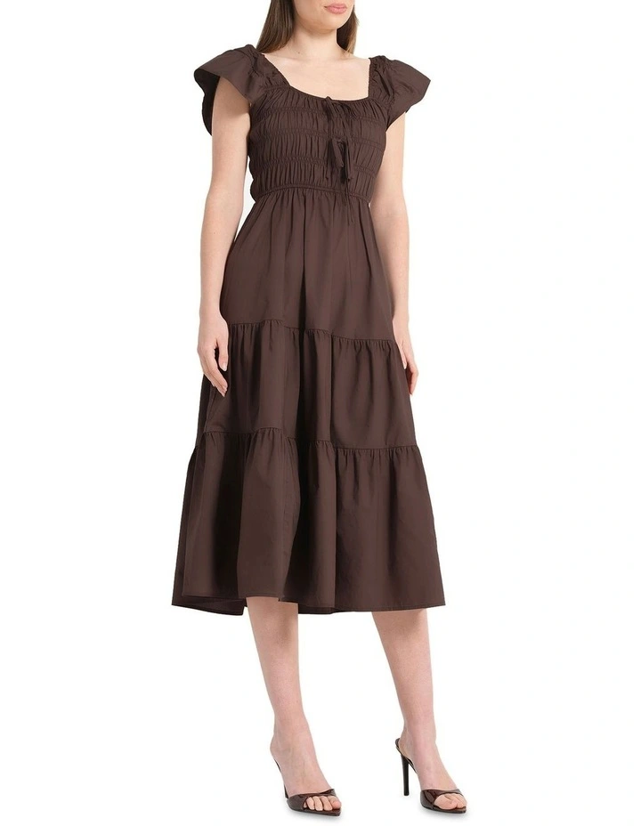Alana Dress in Brown image 4
