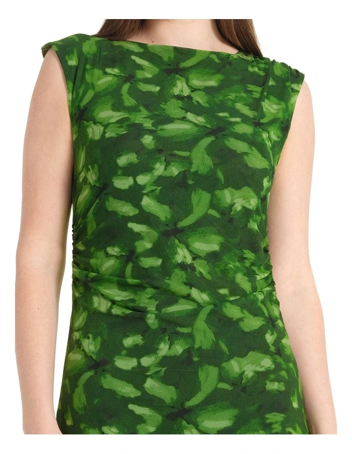 Kaya Midi Dress in Green image 5