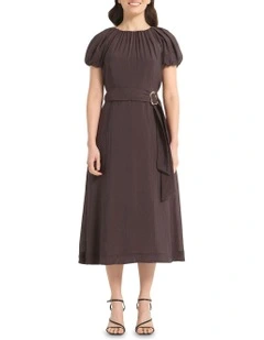 Rosalie Dress in Brown