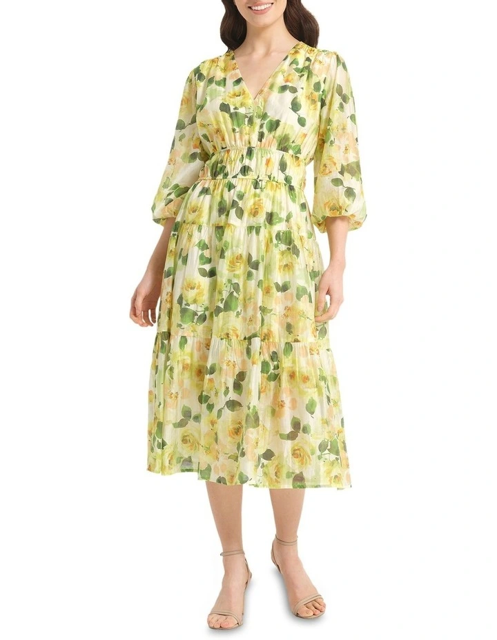 Soletta Dress in Yellow image 1
