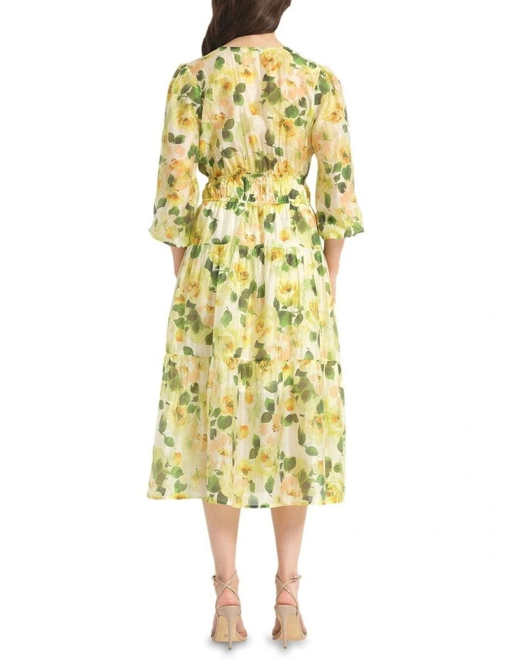 Soletta Dress in Yellow image 2