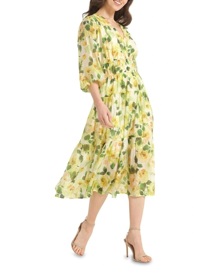 Soletta Dress in Yellow image 3