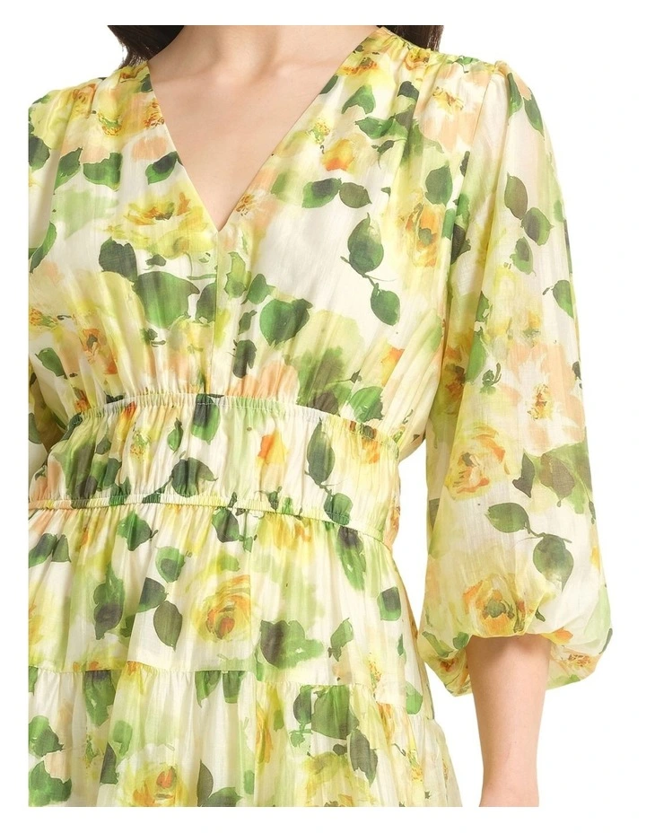 Soletta Dress in Yellow image 4