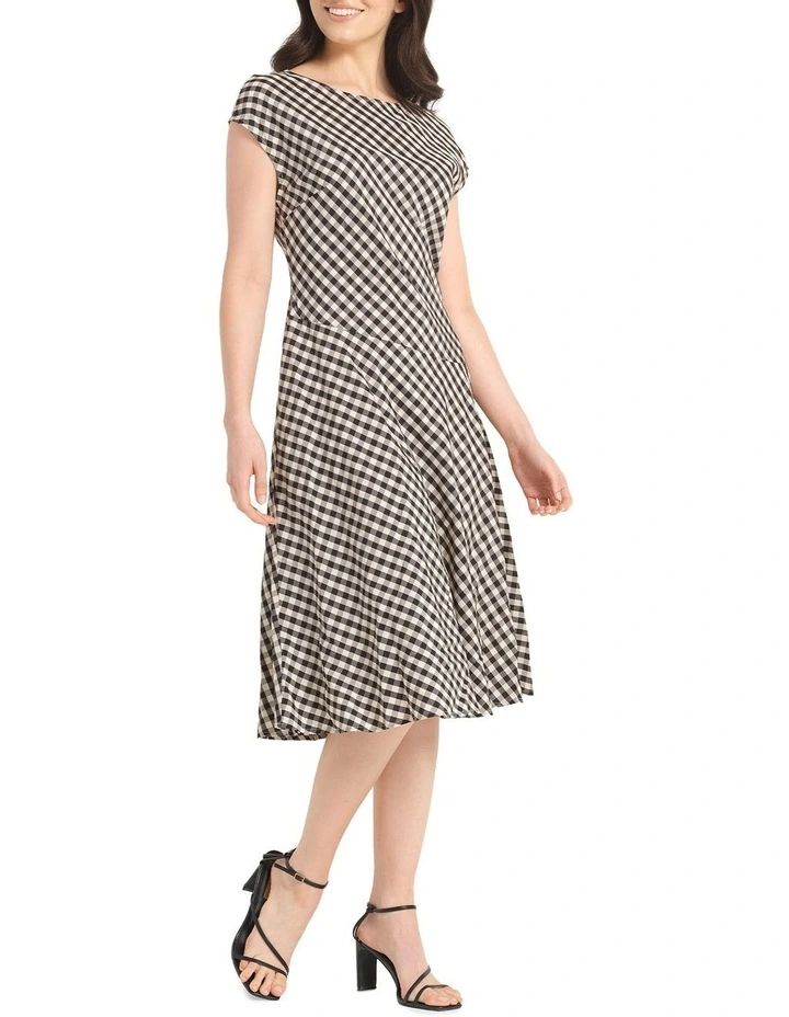 Zora Dress in Black/White image 3
