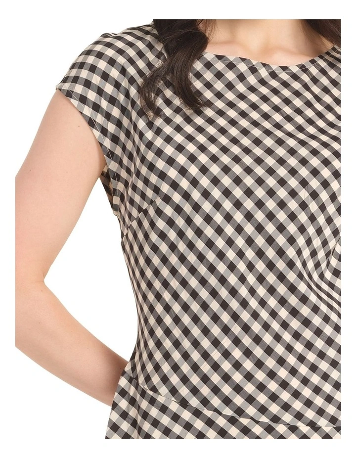 Zora Dress in Black/White image 4