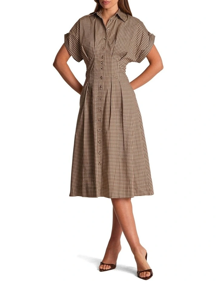 Silas Dress in Brown image 1
