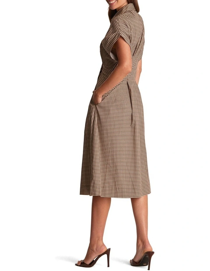 Silas Dress in Brown image 2