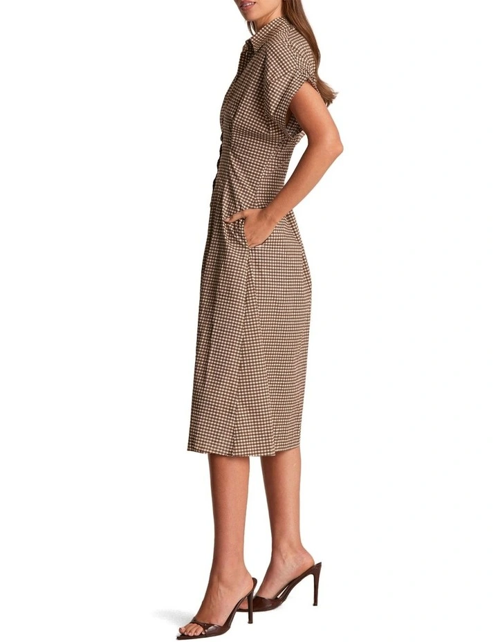 Silas Dress in Brown image 3