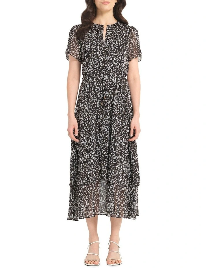 Tahlia Dress in Black/White image 1