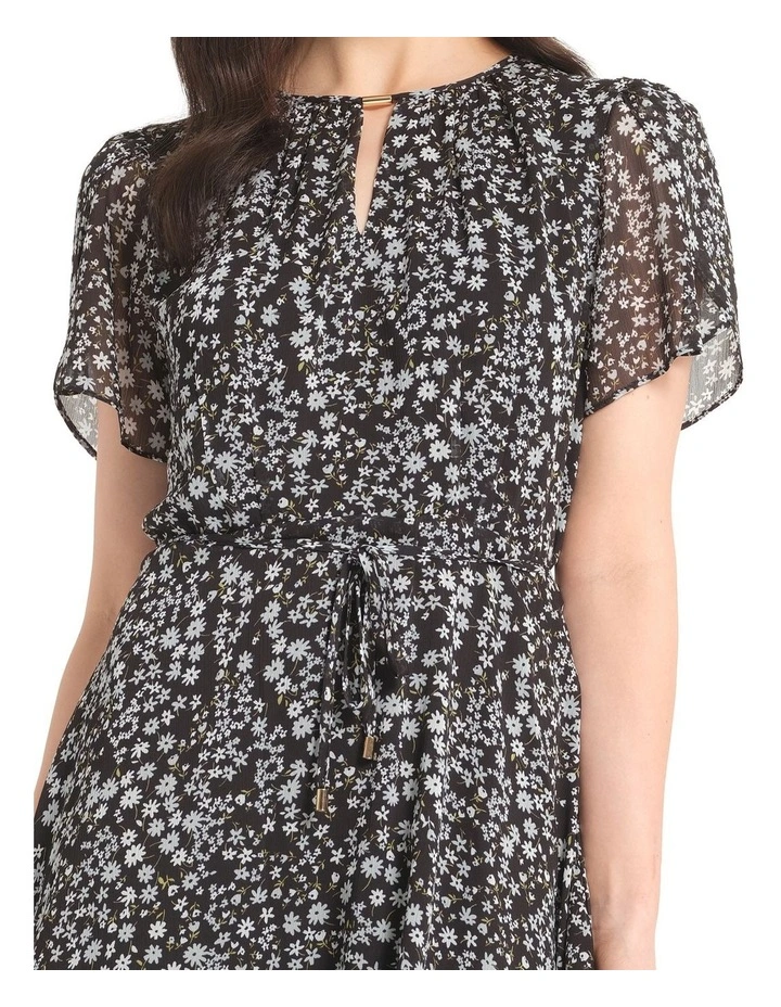 Tahlia Dress in Black/White image 4