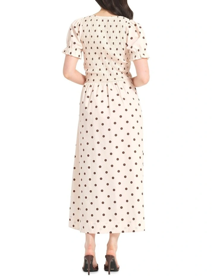 Linden Dress in Creme/White image 2