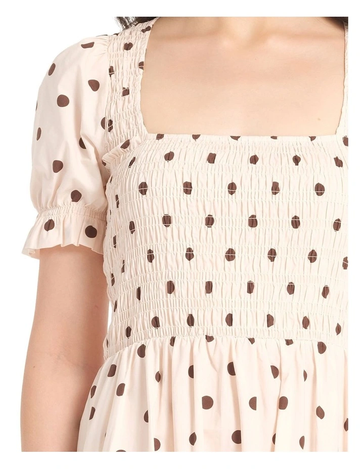 Linden Dress in Creme/White image 4